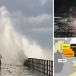 Storm Debi hits the UK: Weather warnings in place with heavy rain and 80mph winds on the way